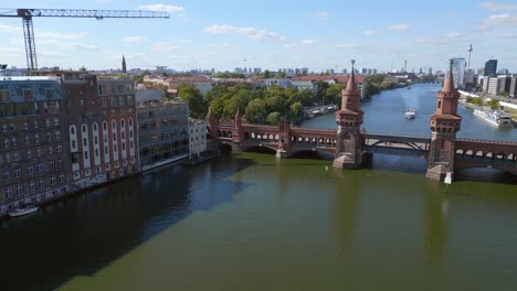 Día-De-Verano-Este-Oeste-Berlín-Frontera-Río-Puente-Alemania