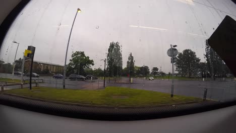 Gopro-Vista-Desde-El-Tranvía-Metrolink-En-Manchester,-Reino-Unido