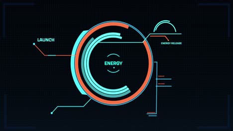 animación del procesamiento de datos científicos sobre un fondo negro