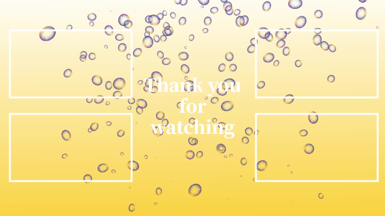 버블 시 엔드 카드 엔딩 스크린 모션 그래픽