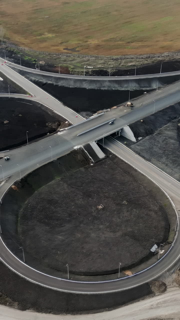 vista aérea de un cruce de carreteras