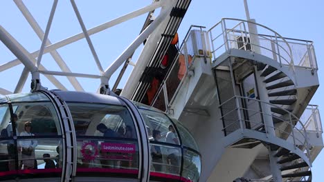 observation capsule ascending on the london eye