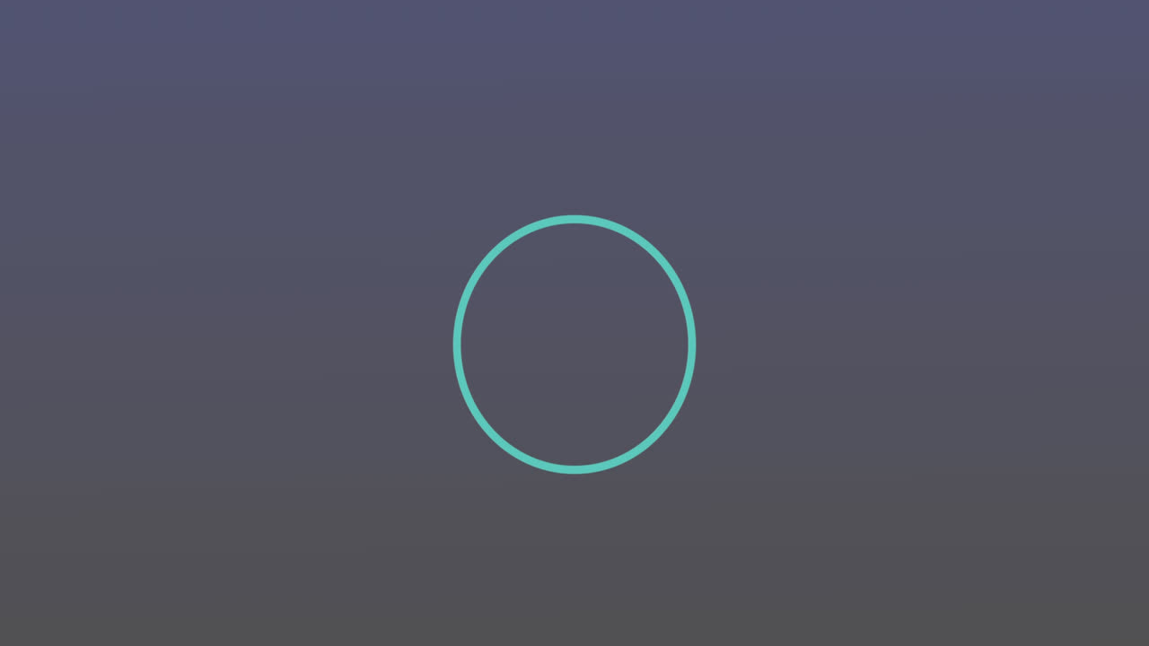 animación de manchas y anillos azules que se mueven sobre un fondo gris oscuro