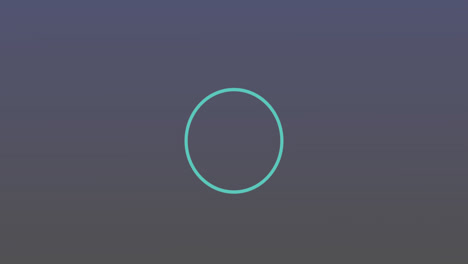 animation of blue spots and rings moving on dark grey background