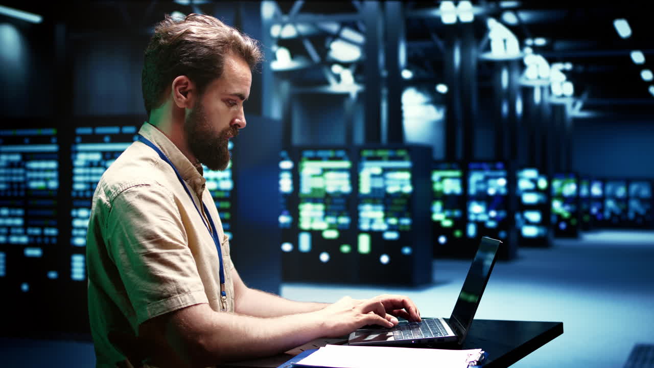 Expert running server diagnostic tests