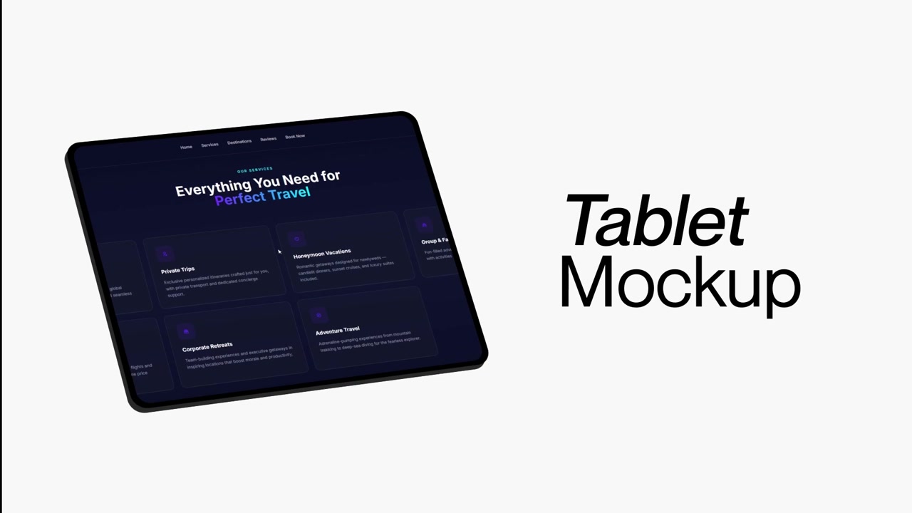 Modern Tablet Mockup