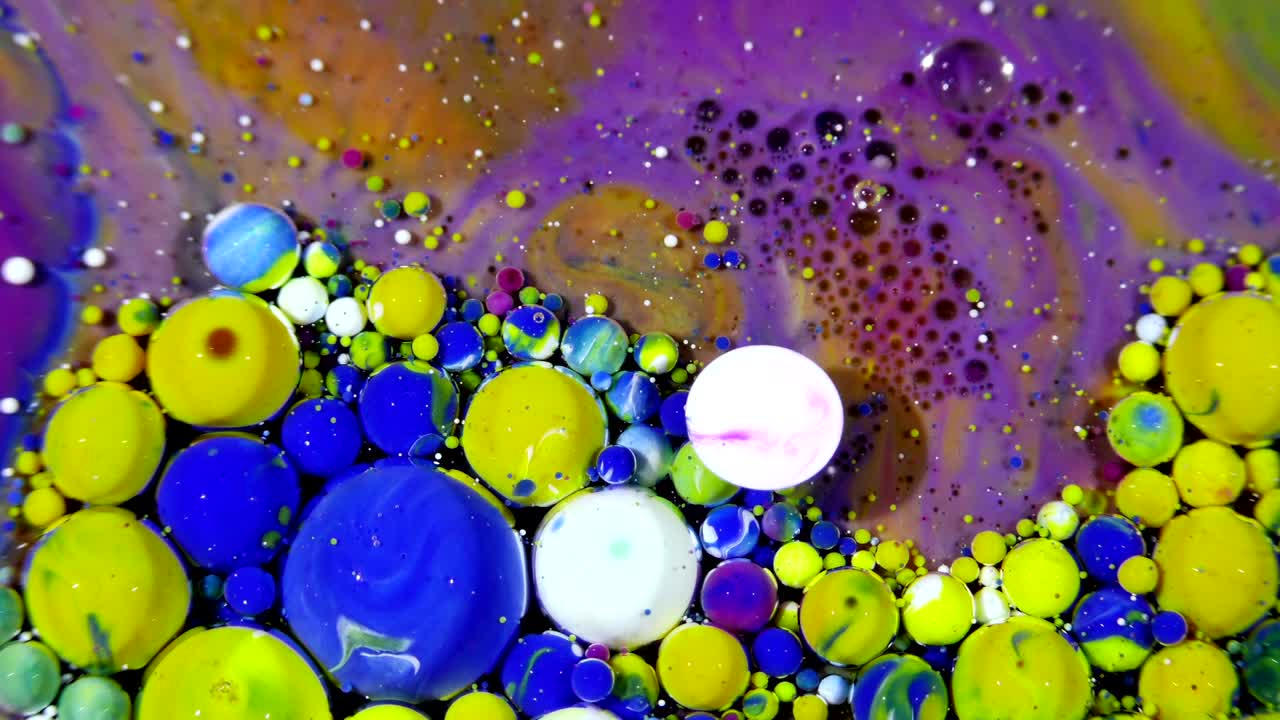 예술 잉크 페인트는 구에서 확산 폭발