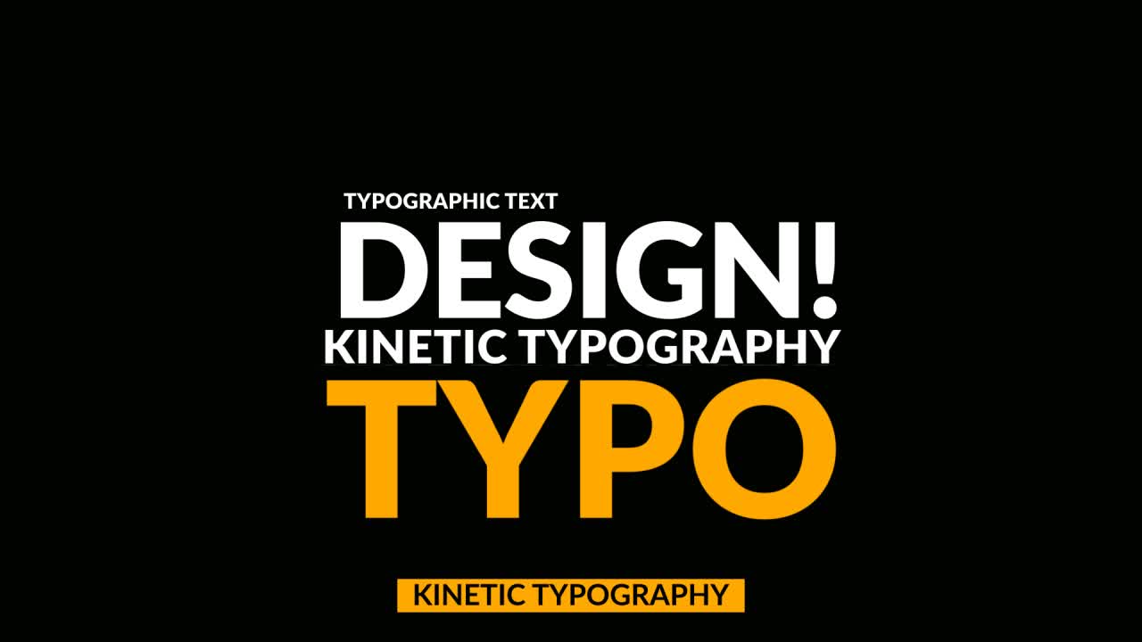 Kinetic Typography Design and Animated Text