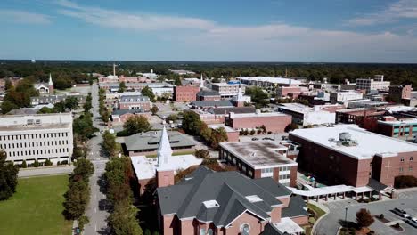 Aerial-high-above-Rocky-Mount-NC,-Rocky-Mount-North-Carolina-in-4k