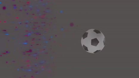 animation of footballs falling over shapes