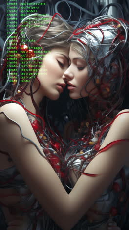 female-cyborg-robots-embracing-and-in-love-made-with-generative-AI