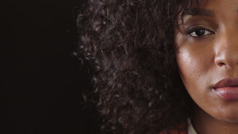 Closeup-of-smiling-afro-woman-with-dimples