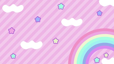 sugar rainbow looping animated background. 1080p.mp4