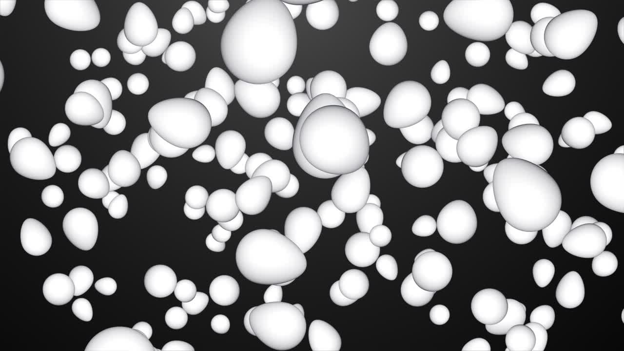 White Eggs Abstract Pattern