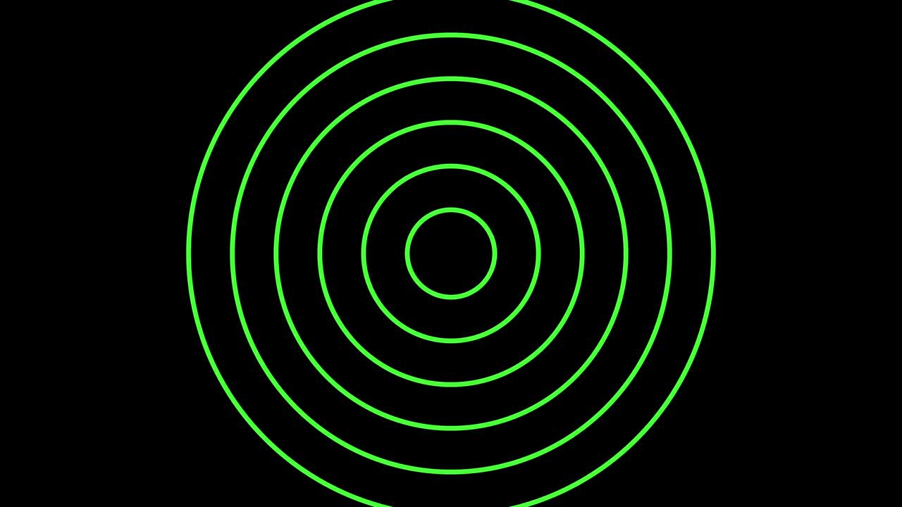 Circles that duplicates and expands in concentric waves.