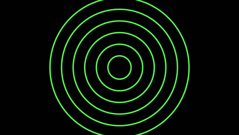 Circles that duplicates and expands in concentric waves.