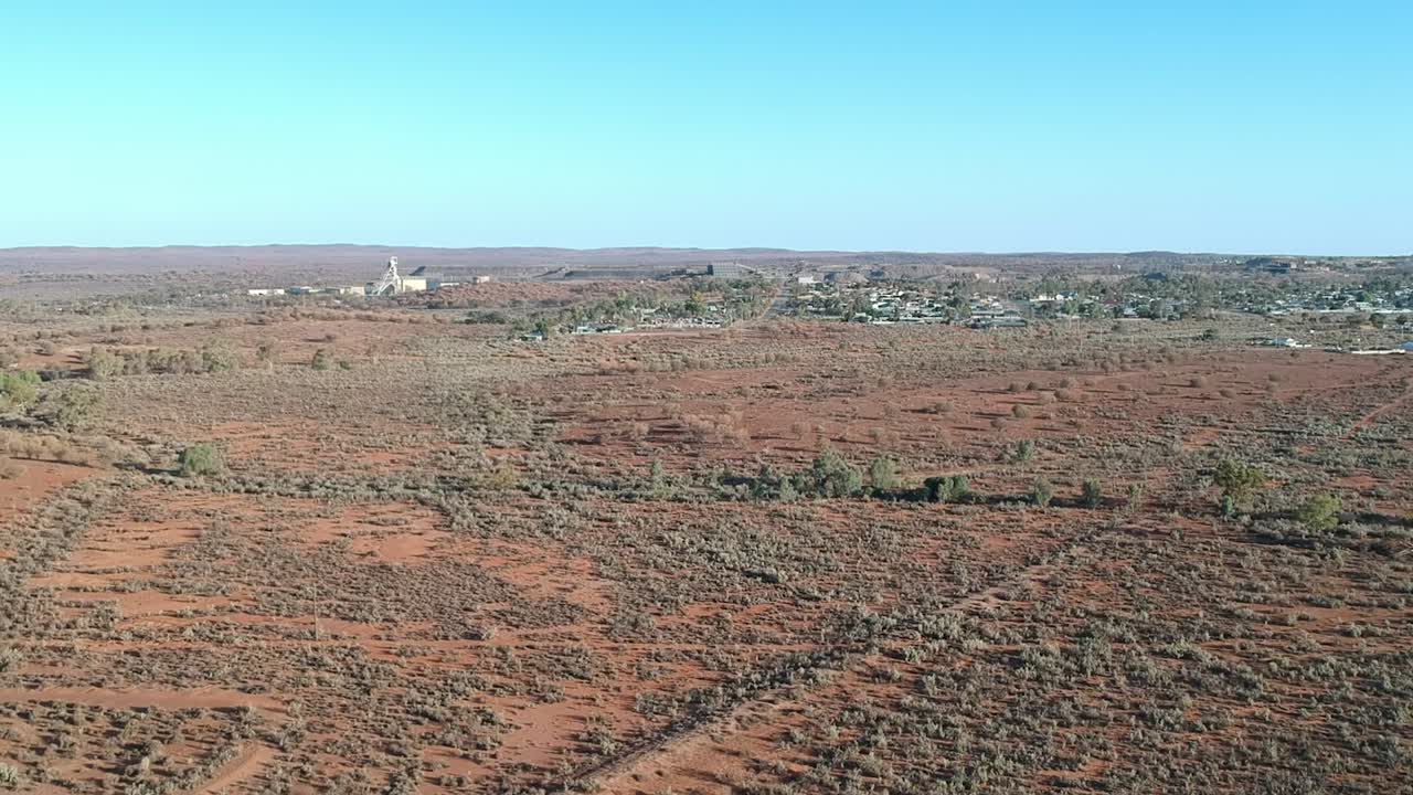Rising high of Broken Hill in outback Australia