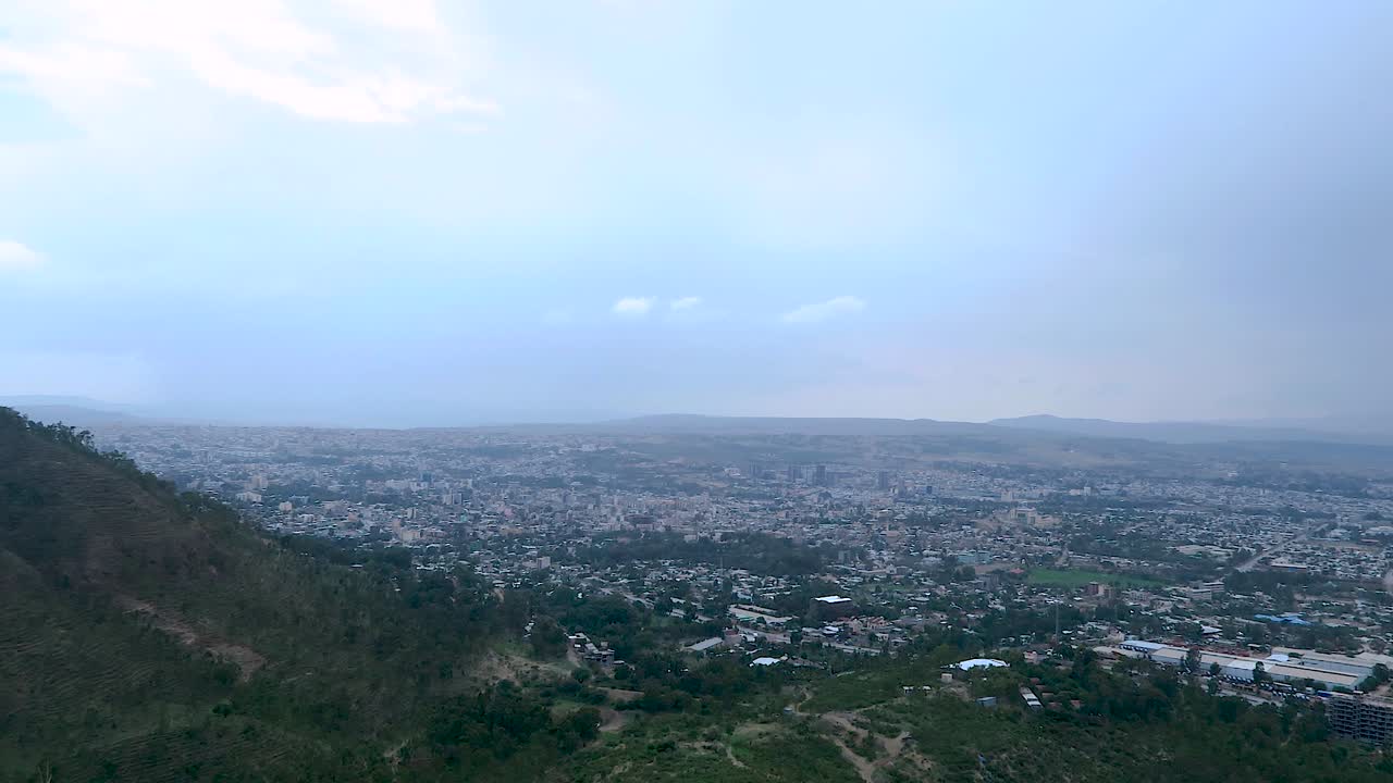 timelapse en un pequeño pueblo de etiopía, áfrica