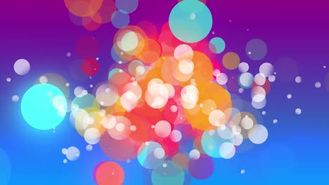 Animation-of-colorful-circles-moving-on-gradient-background