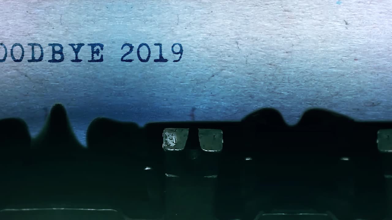 Goodbye 2019 and 2020 - Typewritten Message