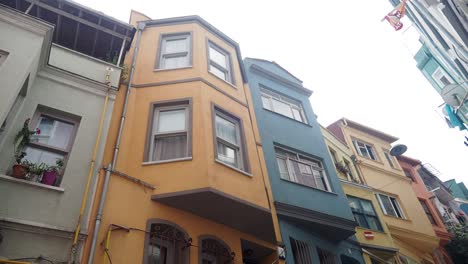 colorful houses in a city street