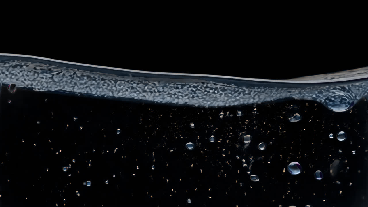 Water rising border animated overlay, transparent 4K video, alpha channel, ProRes 4444