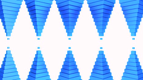 Abstract Blue Geometric Shapes