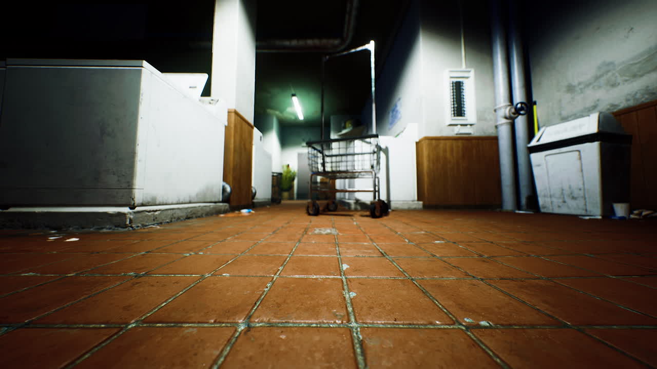 어고 버려진 세탁실