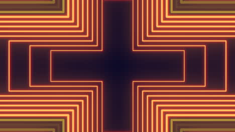 mesmerizing neon cross suspended in air