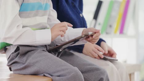 boys discussing over digital tablet in the office 4k 4k