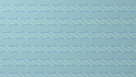 geometric pattern 4k motion animation where lines and shapes intersect with each other to form new patterns on bright blue with copy space. use background for logo. simple motion animation concept