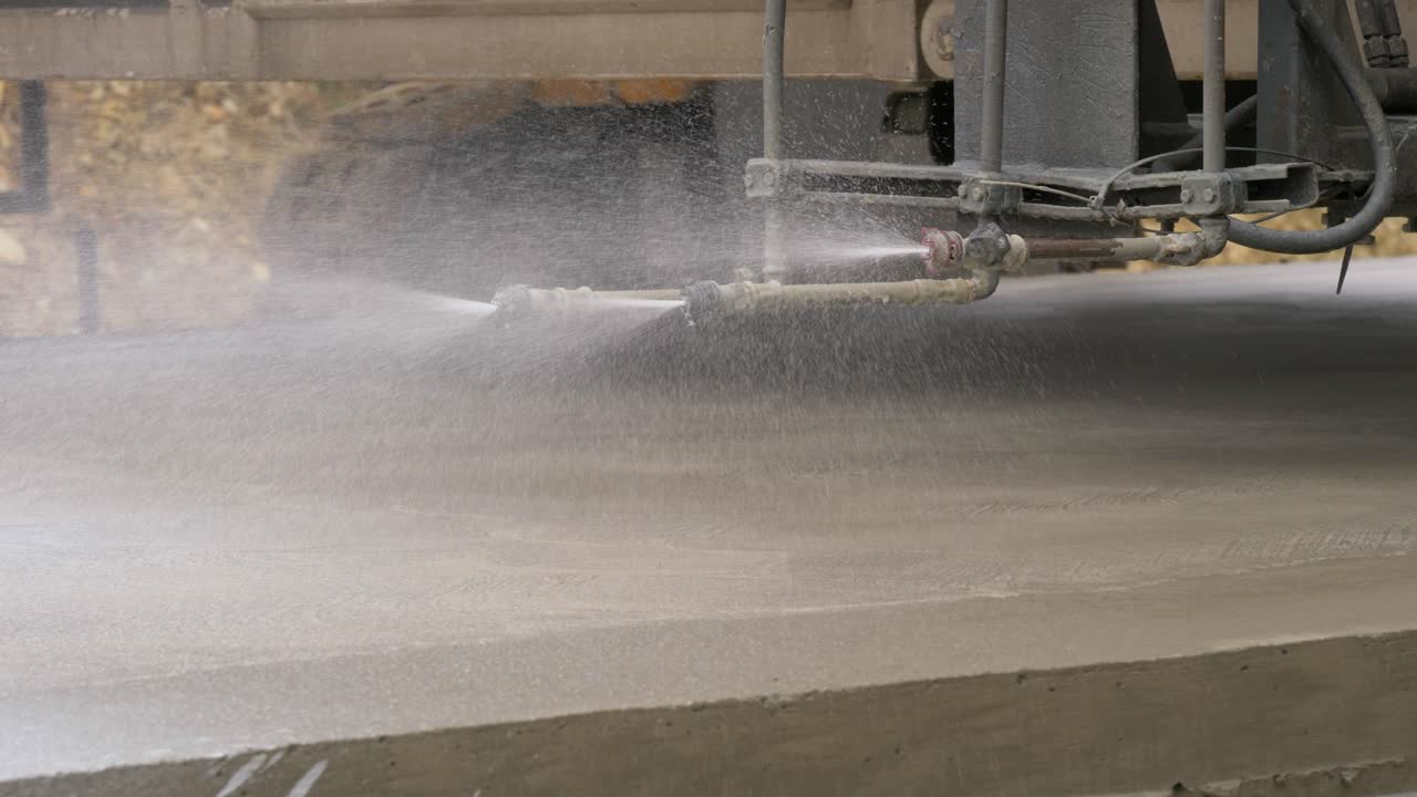 полностью механизированное строительство бетонных дорог