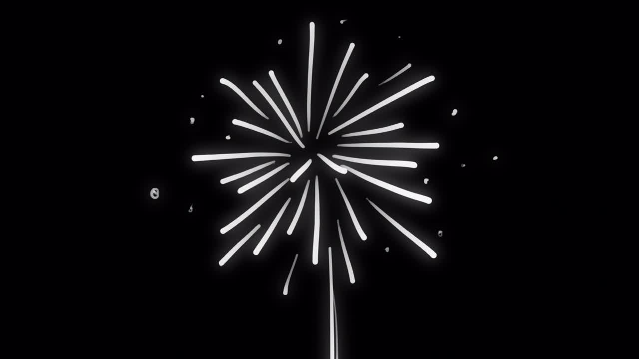 Un semplice fuoco d'artificio lineare