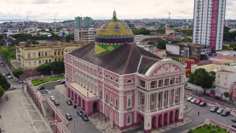 old theater in the city of manaus brazil