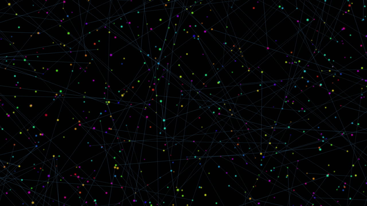 red interconectada un diseño intrincado con líneas y puntos en un fondo negro
