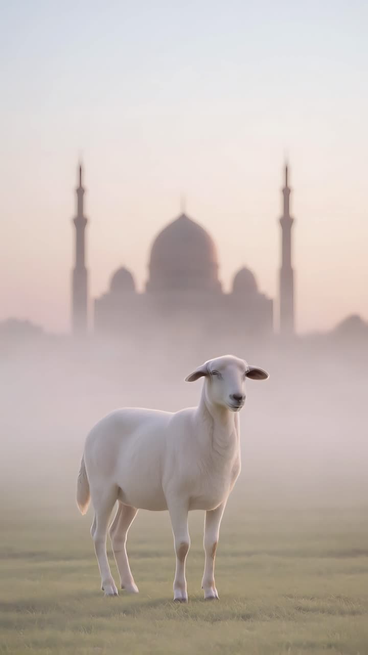 Eid al-Adha Moschea Sfondo islamico 4K