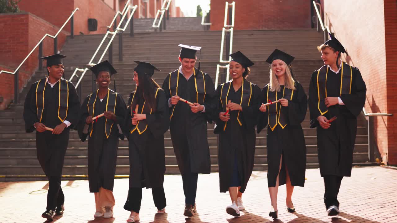 Group of Students Celebrating Graduation