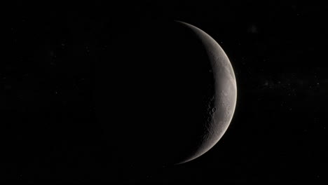 luna llena a luna nueva. transición de las fases lunares