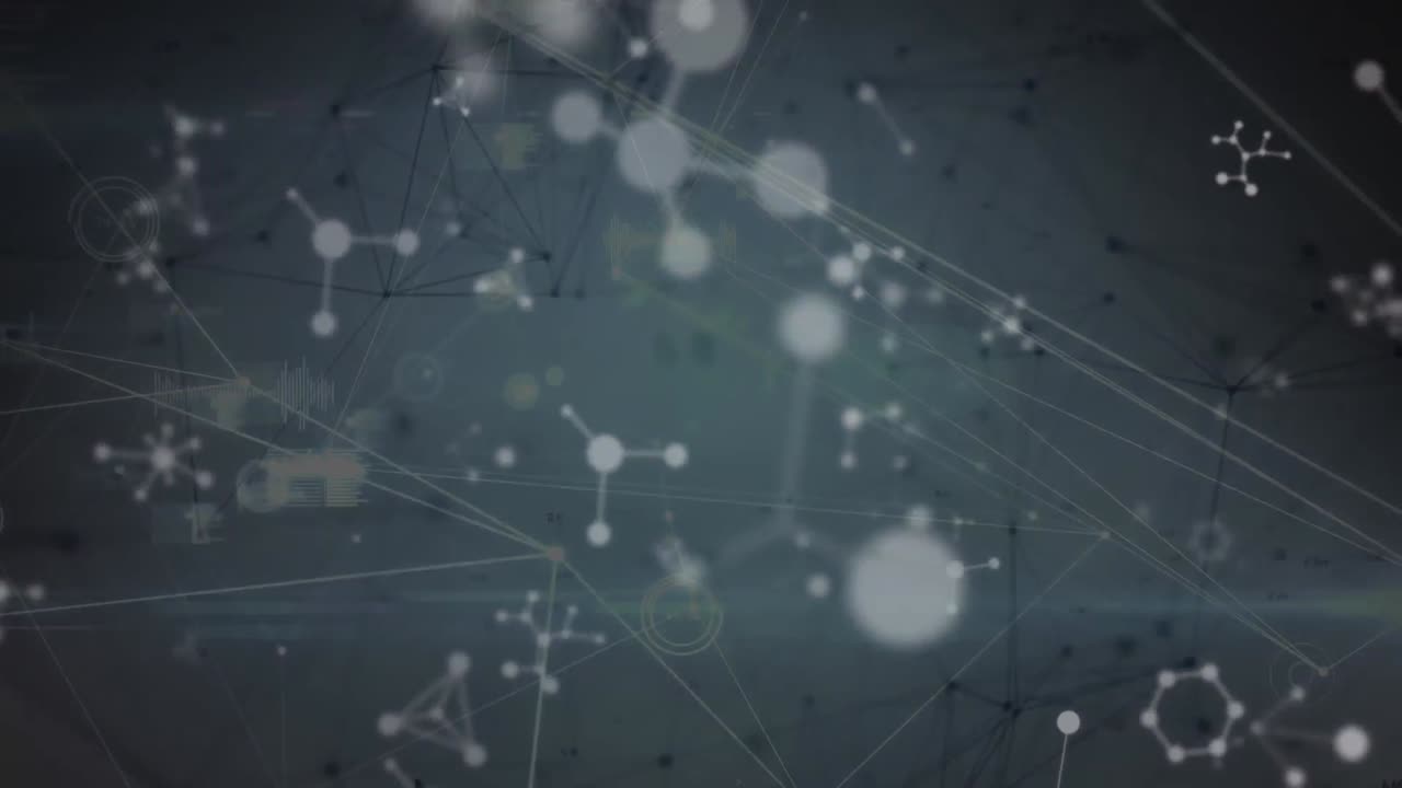 Animation of network of connections