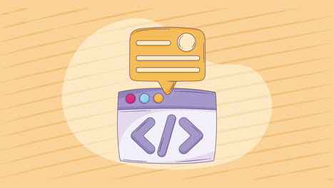 ilustración de desarrollo web