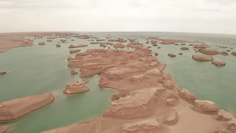 wind erosion terrain landscape, yardang landform.