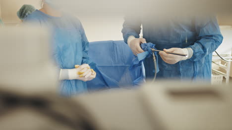 surgical team performing a procedure