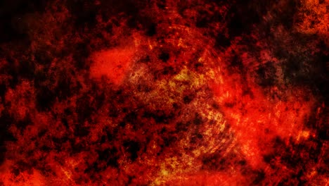 abstracta textura roja ardiente con pequeñas partículas de humo que se elevan - animación de fondo de movimiento de bucle sin costuras de 4k