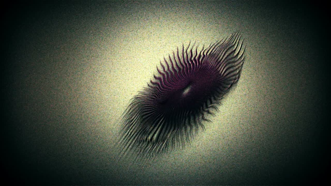 fondo abstracto forma orgánica segmentada giratoria