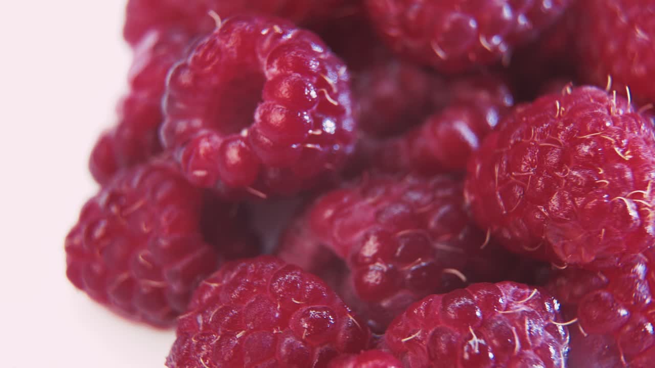 신선한 라즈베리의 클로즈업