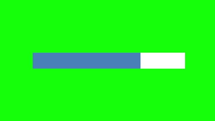 Progress Bar Loading green screen