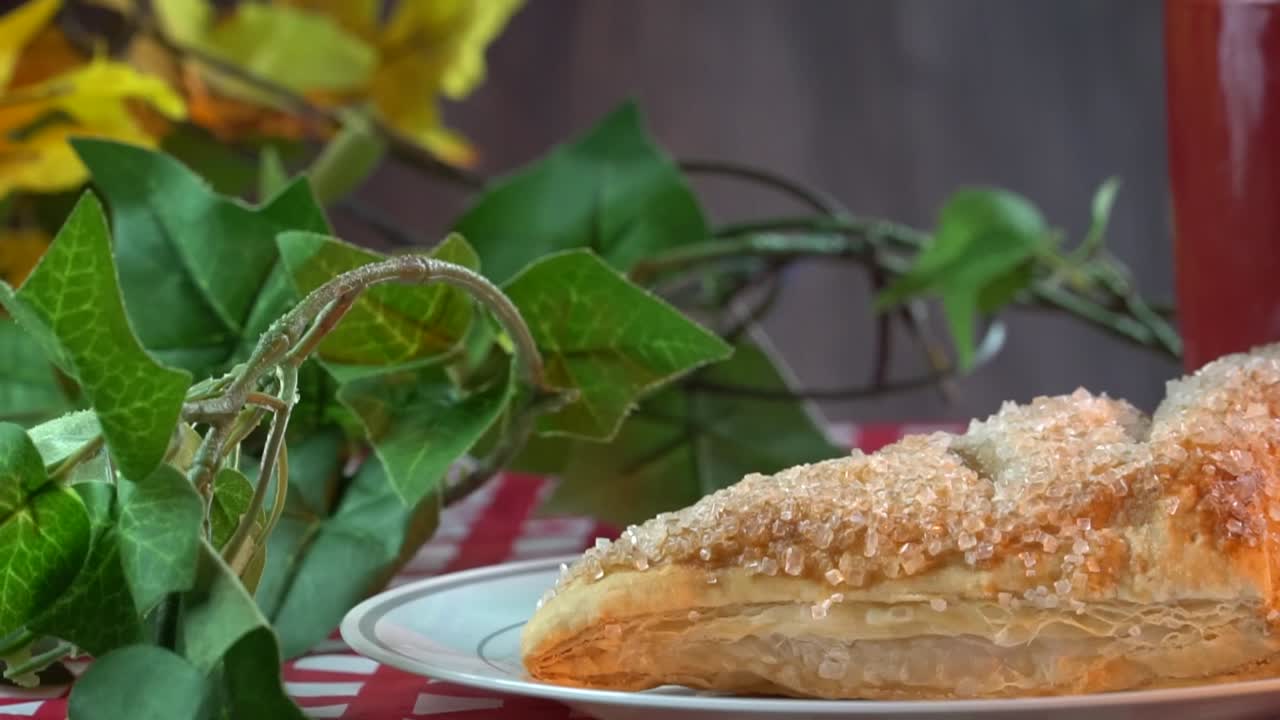 deliciosa rotación de manzana para el desayuno o el postre