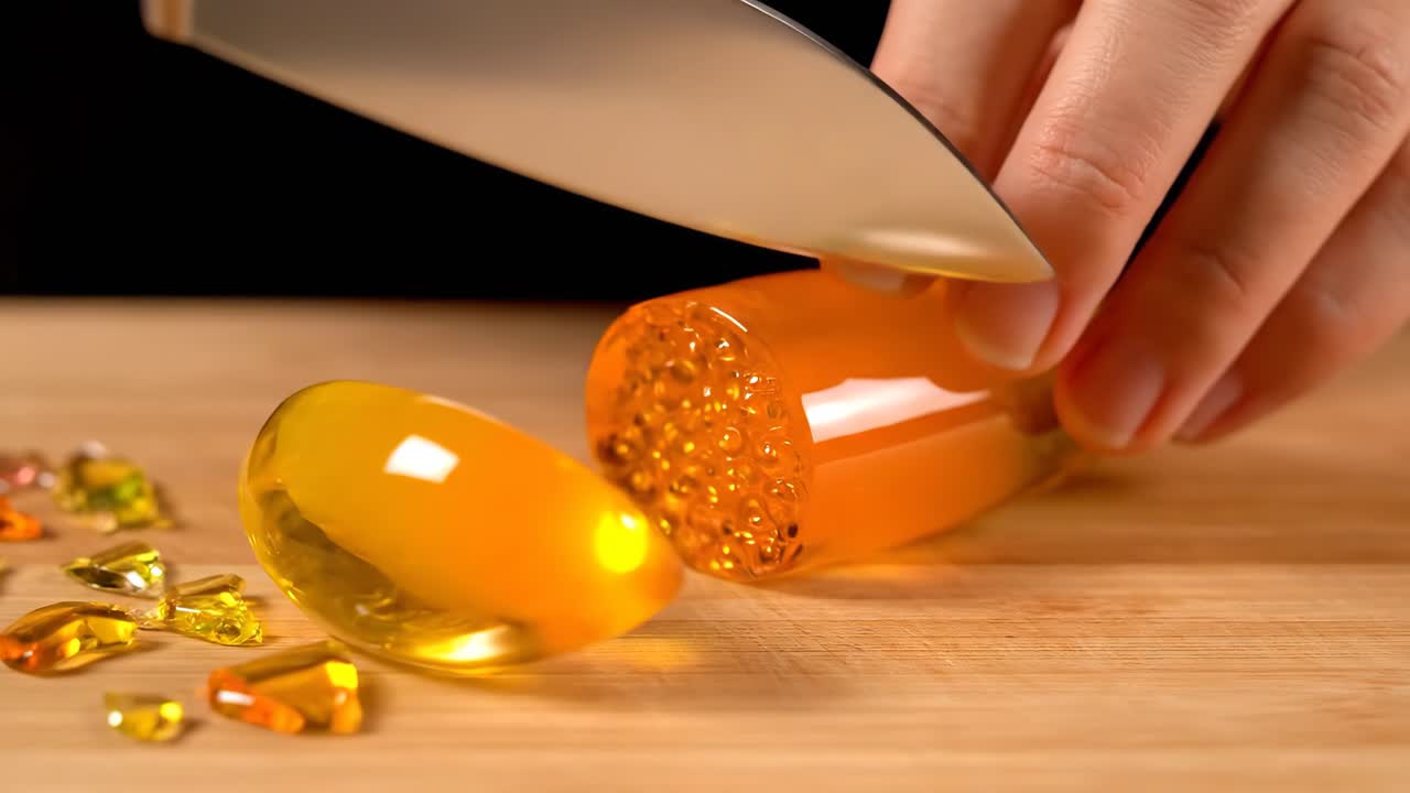 Cutting Jelly Dessert