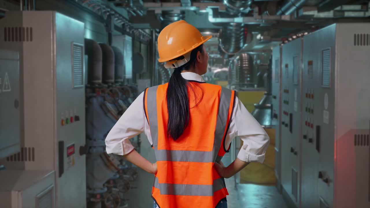 Engineer Reviewing Industrial Equipment