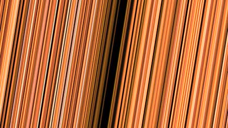 fondo de líneas diagonales en movimiento. animación. rayas de colores brillantes se mueven dinámicamente una hacia la otra y desaparecen en un hueco oscuro. fondo giratorio de líneas diaginales paralelas entre sí